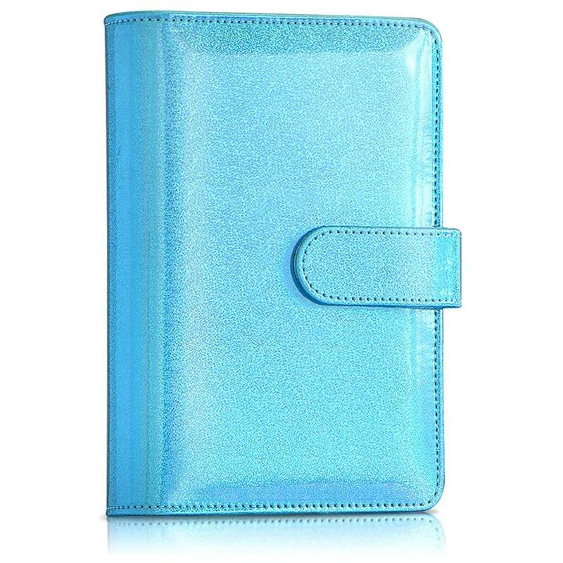 Laser Glitter Macaroon A6/A5 PU Leather DIY Binder Notebook Cover Diary Agenda Planner Paper Cover School Stationery