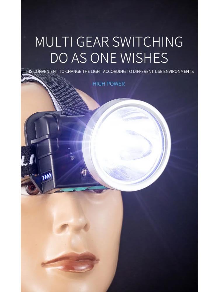 Intelligent Sensor LED Headlamp Rechargeable Head Lamps Flashlight 2* 18650 Battery Power Bank 500LM Outdoor Camping Headlight