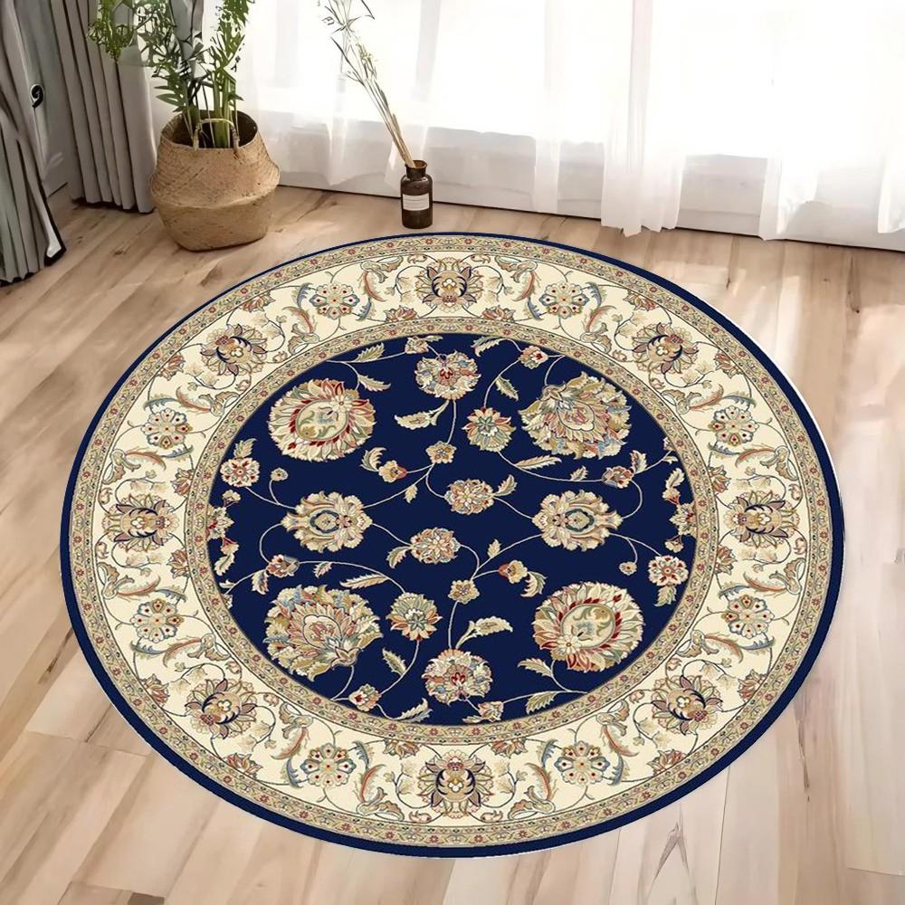 Bohemia Circle Rug Retro Luxury Living Room Carpet Home Decoration Large Area Round Rug Comfortable Fluffy Pastoral Print