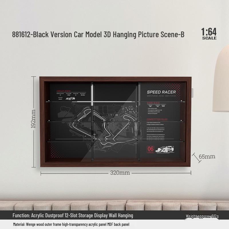 

1:Гараж для демонстрации и хранения масштабных моделей автомобилей 1/64 - Настенная парковка, коллекционная коробка для фигурок