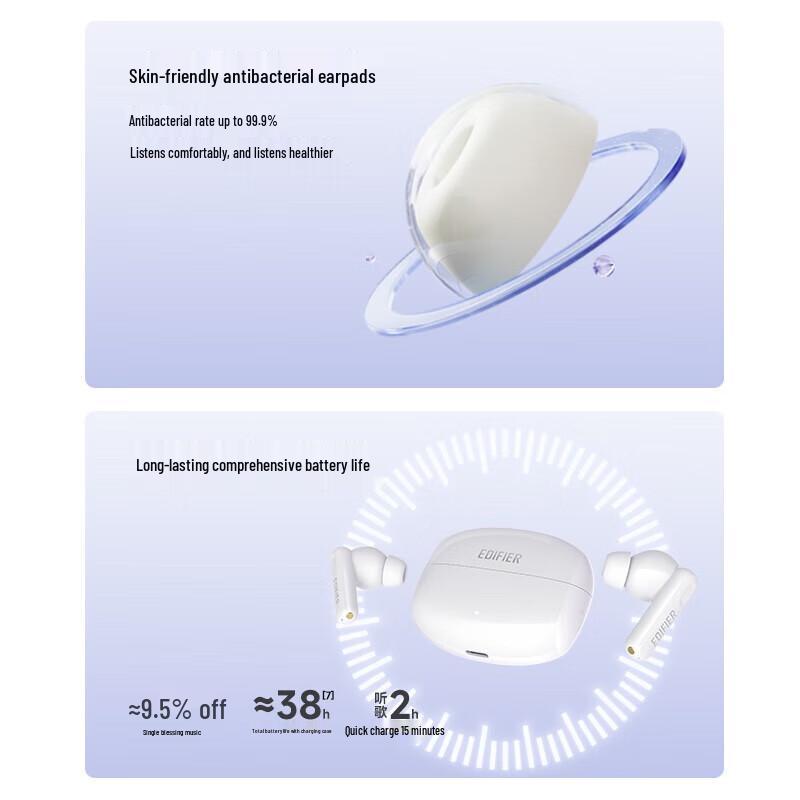 Edifier Lolli Pro 3i Active Noise Cancelling Bluetooth Earbuds