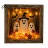 Festive Party Supplies Halloween Lighted Frame Ornaments, Light Up Shadow Box, Warm Cute Decor Atmosphere LED Lights for Home Living Room Bedroom