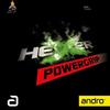 Andro Hexer Power Grip Spin Tischtennisbelag, Grün, 1,9 mm, ITTF-zugelassen