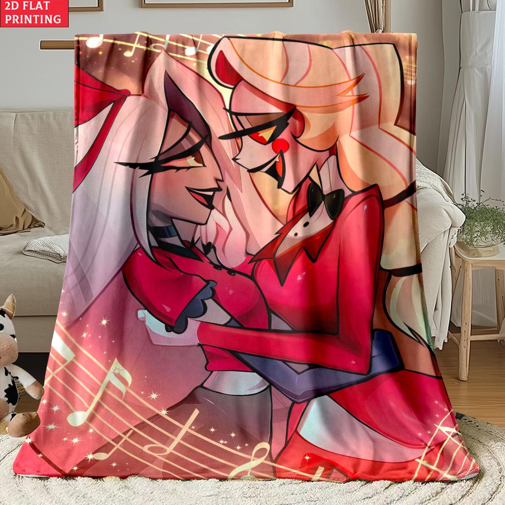 Anime Thin Flannel Blanket for Bedrooms,Living Rooms,Sofas Blankets,Offices,Lunch Breaks,Picnics,blankets Fluffy Blanket