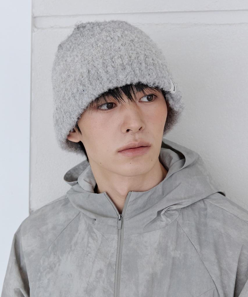 Lomaentinueo Teddy Boucle Bucket Hat (Grey)