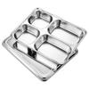 Rectangular Divided Dinner Tray with Lid Lunch Container Odorless Divided Lunch Box  Picnic