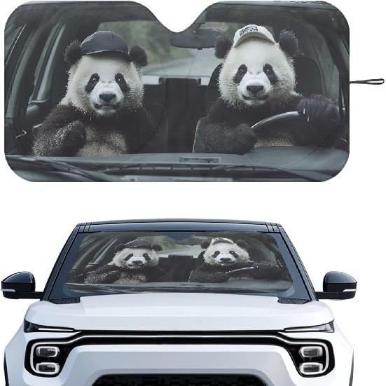 Fashion Cat Car Window Shades Foldable Car Windshield Sunshades Automotive Windshield Sunshades Keep Cool UV Rays Protection for Most Sedan Truck Van