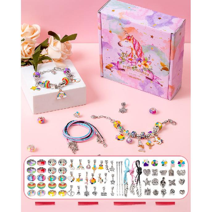 Kit di perline fai-da-te da principessa per bambine, Gioielli fatti a mano, Regalo di compleanno