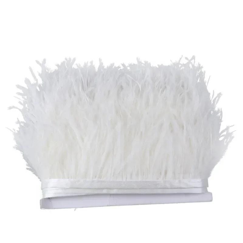 Feather2/5M 6cm Fringe Tassels for Skirt Latin Dress Feather Decorative Lace Trim Clothing Trimmings Fringes DIY Sewing Accessories