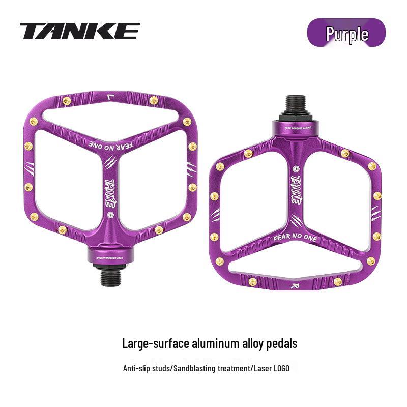 TANKE Lightweight Mountain Bike Pedals - Carbon Fiber, Anti-Slip, Waterproof, Wear-Resistant, Universal Fit