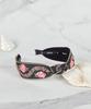 Maia Pearl Flower Jacquard Hairband A-Knot Type Pink