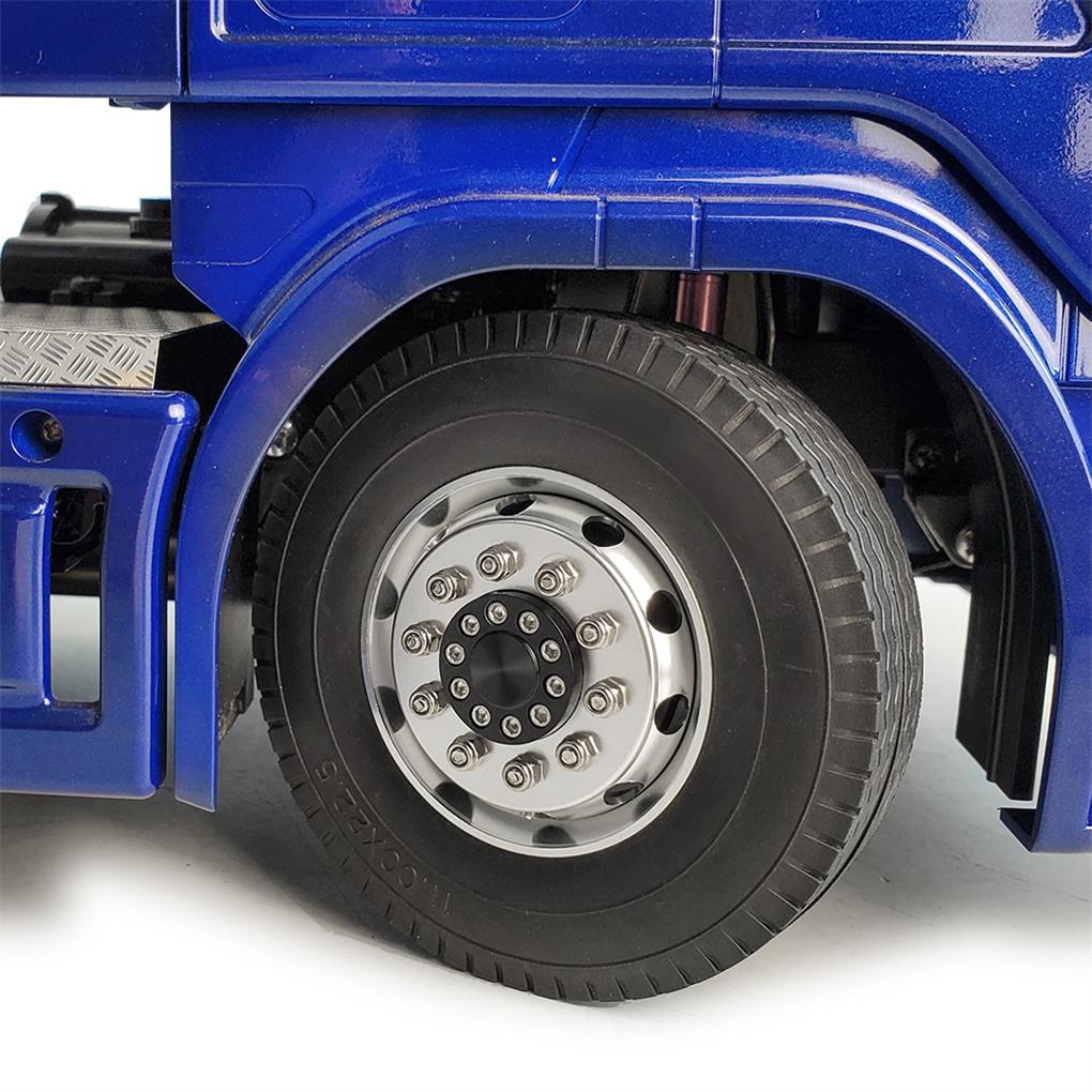 2pieces Fine Workmanship 1/14 RC Truck Rear Wheel Hub Upgrade For 1/14 Car Simulation Style