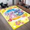 1 Stück Disney Lilo und Stitch Muster Teppich Läufer Rutschfester Teppich Handwaschbar Fußmatte Geeignet für Wohnzimmer Schlafzimmer Heimdekoration