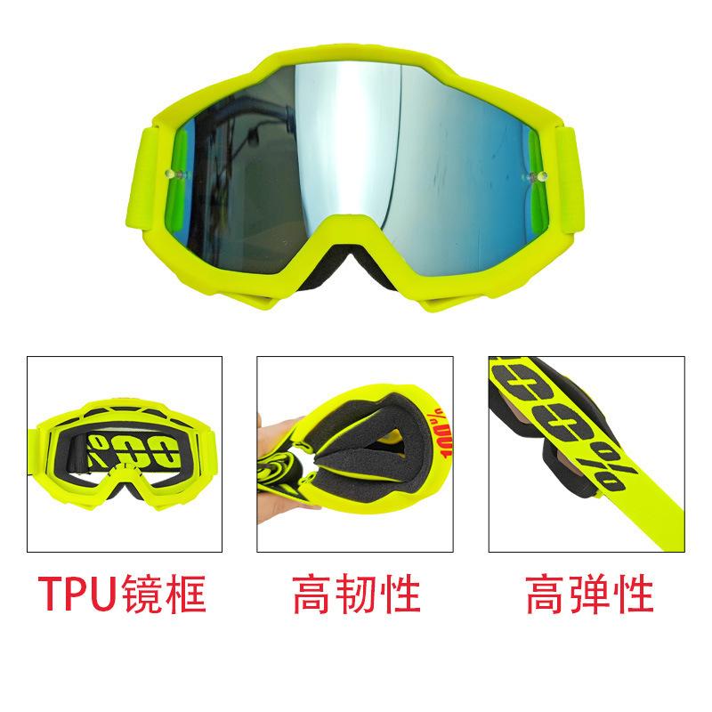 100%Off-road goggles set, 100% motorcycle glasses, downhill skiing motorcycle helmet goggles