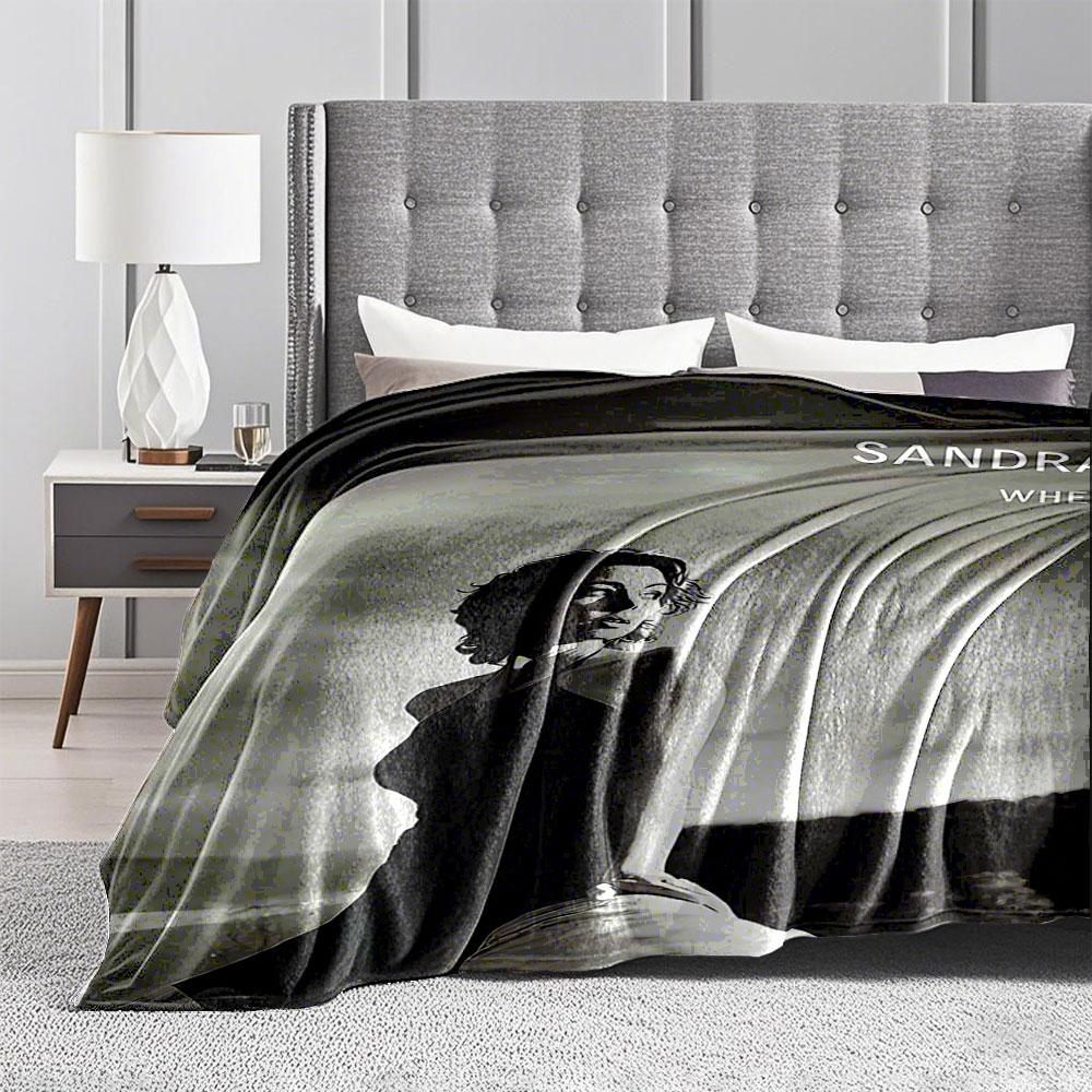 Black and White Woman Landscape for All Seasons Blanket Lunch Break Throw Gift