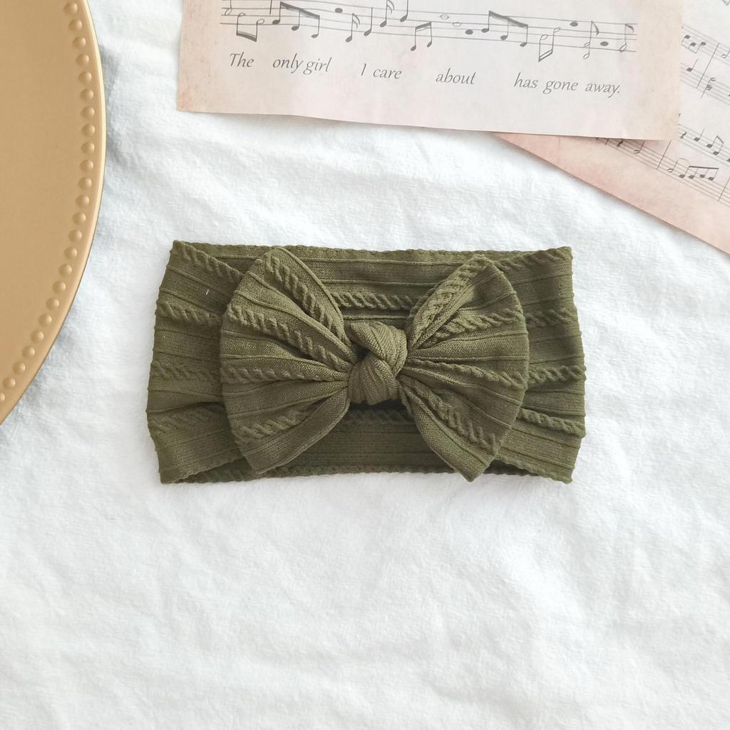 European & American Elastic Nylon Bow Baby Headband Hair Accessories
