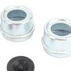 4 Set Trailer Hub Bearing Dust Caps Trailer Axle Dust Cap Wheel Center Caps Grease Covers with 8 Rubber Plugs for Camper RV Boat 2.72in 7000‑8000 Lbs