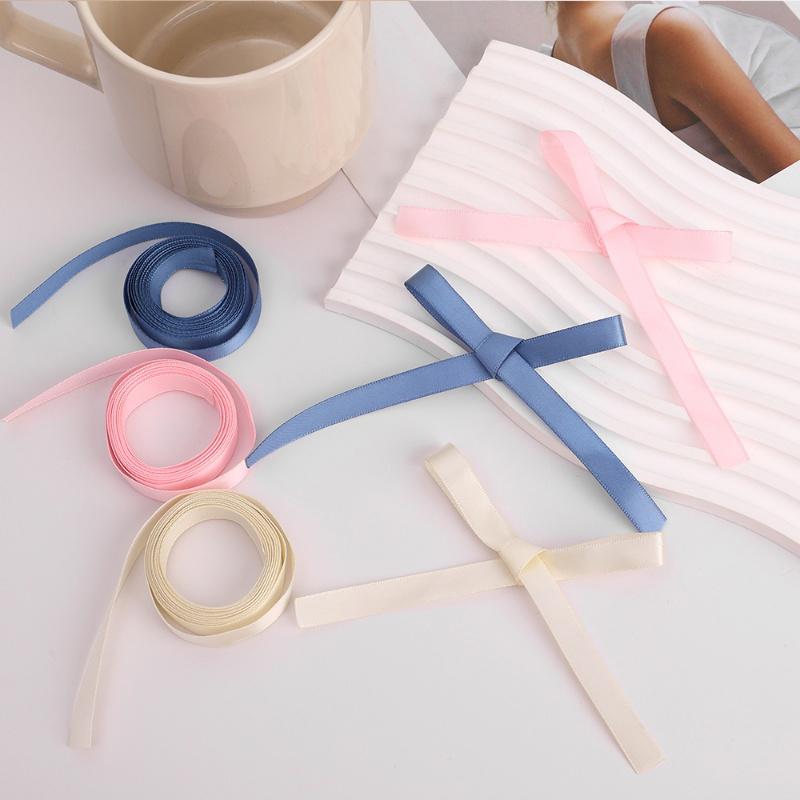 2M Geflochtenes Band Haarband Band Seidenhaargummi Stirnband Weibliche Schleife Twist Haarseil Pferdeschwanzhalter Haarschmuck