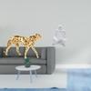 Golden Abstract Cheetah Thinker Sculpture Decorative Table Centerpiece Ornament for Office Home