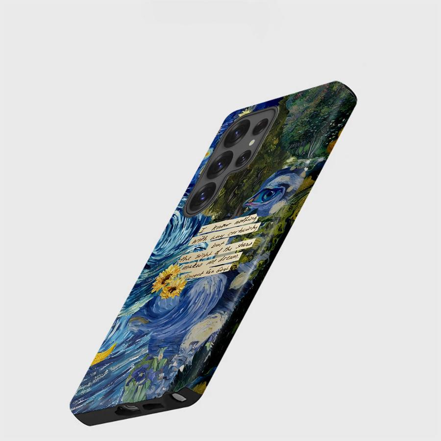 Van Gogh Starry Sunflowers Soft Cover Capa Phone Case for Samsung Galaxy S25 S23Ultra A26 S24 Ultra A36 A56 S23 S20 FE A16