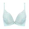 AMOSTYLE BY Triumph Dream Bra Deep V Bra Panty Swinging 3683 D70M & Set, Bouquet, (Sterling Blue),