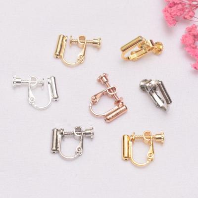 10 Stück Farberhaltende Spiral-Ohrclip-Konverter Schmerzfreie Gepiercte Accessoires Verstellbarer DIY-Konverter