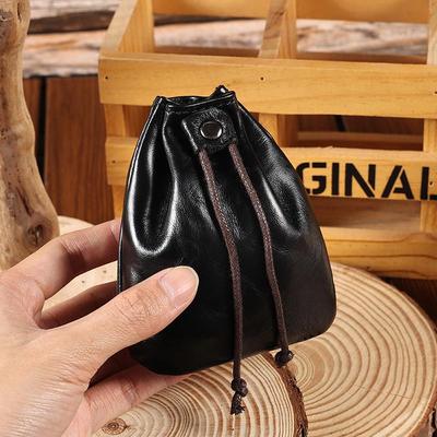Vintage Handmade Genuine Leather Jewelry & Coin Purse