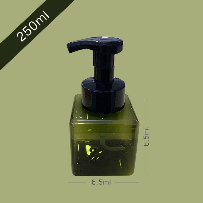 100-650Ml Kare Şişe Sıvı Sabun Çırpılmış Köpük Noktaları Şişeleme Şampuan Losyon Duş Jeli Pompalı Şişeler ve Sabunluk