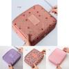 Luxurious Floral Nylon Zipper Women Makeup Bag With Elegant Cosmetic Case Organizer