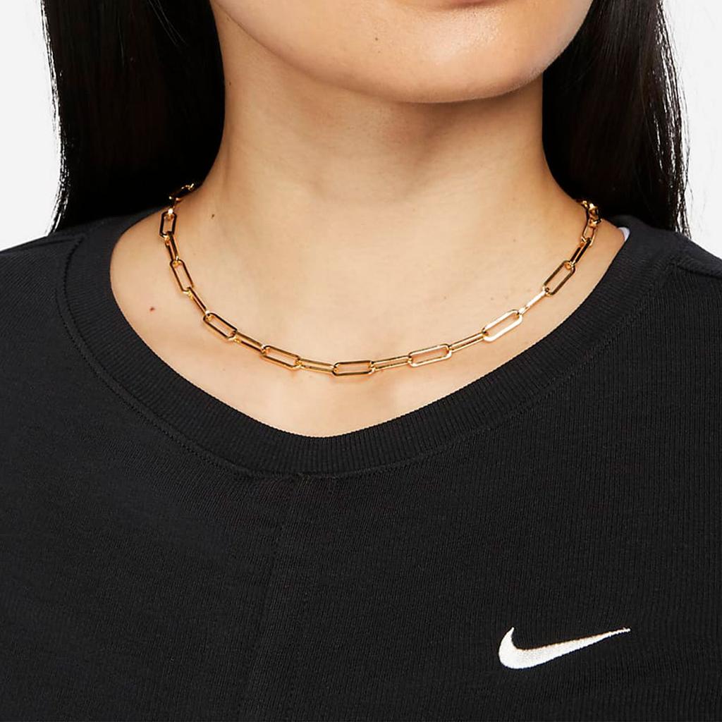 Nike Sportswear Essentials Ribbed Short-Sleeve T-Shirt Women Tops Black FB8277-010