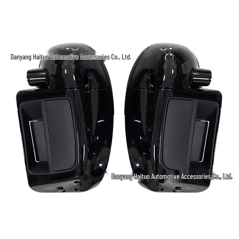 New Gloss Black Motorcycle Leg Guard with Storage for Harley