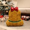 Christmas Tree Plush Pillow With Short Pile Filler For Holiday Home Decor