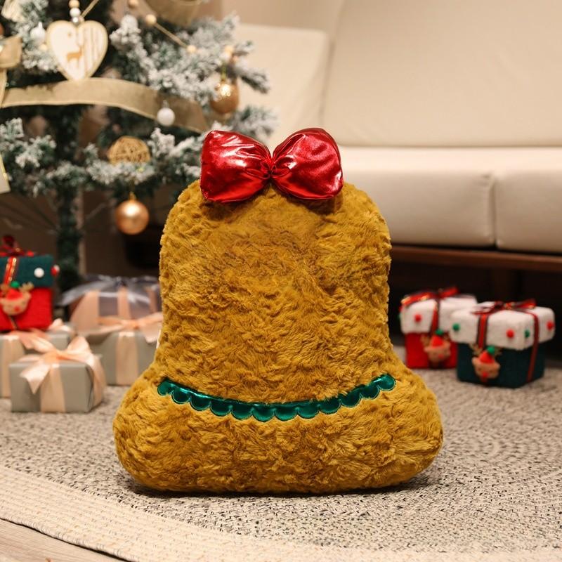 Christmas Tree Plush Pillow With Short Pile Filler For Holiday Home Decor
