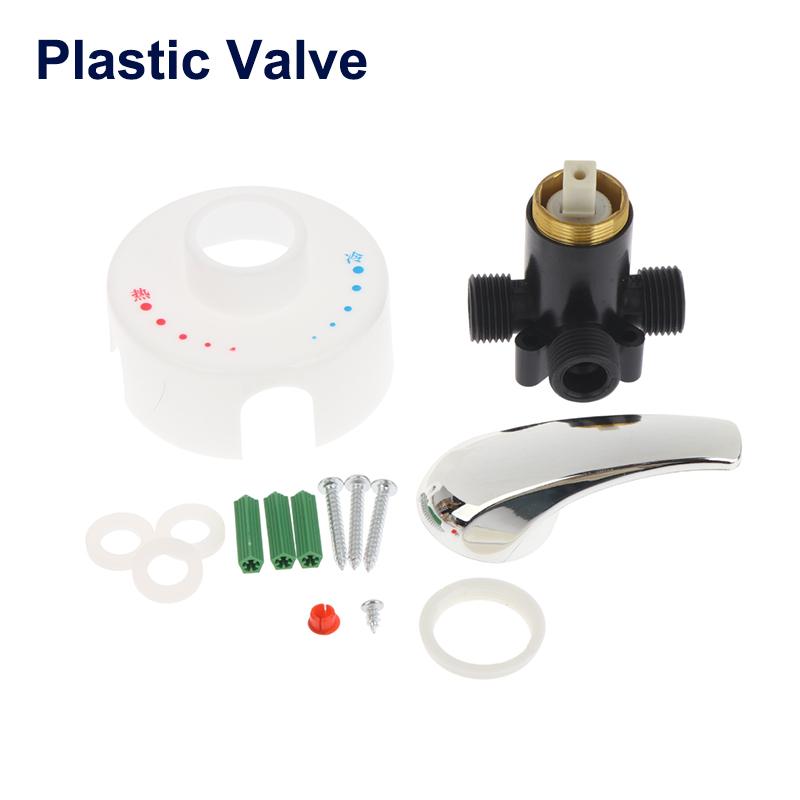 

Wall-Mounted Mixing Valve Shower Valve Hot And Cold Switch Electric Water Heater Exposed Shower Cold And Hot Switch plastic