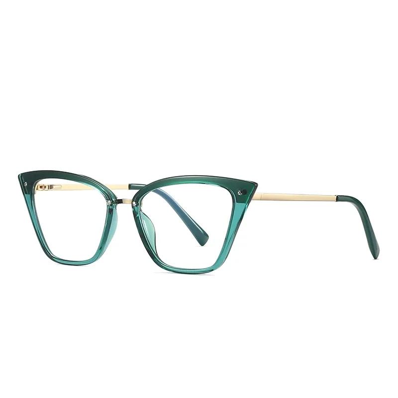 

Прозрачная розовая оправа Кошачий глаз Миопия Очки для зрения Женские Пружинный шарнир Защита от синего света Рецептурные очки от 0 -0.5 -0.75 до -6 0