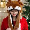 2025 New Santa & Reindeer Animated Holiday Hat for Adults & Kids - Cute Christmas Party Costume Headwear