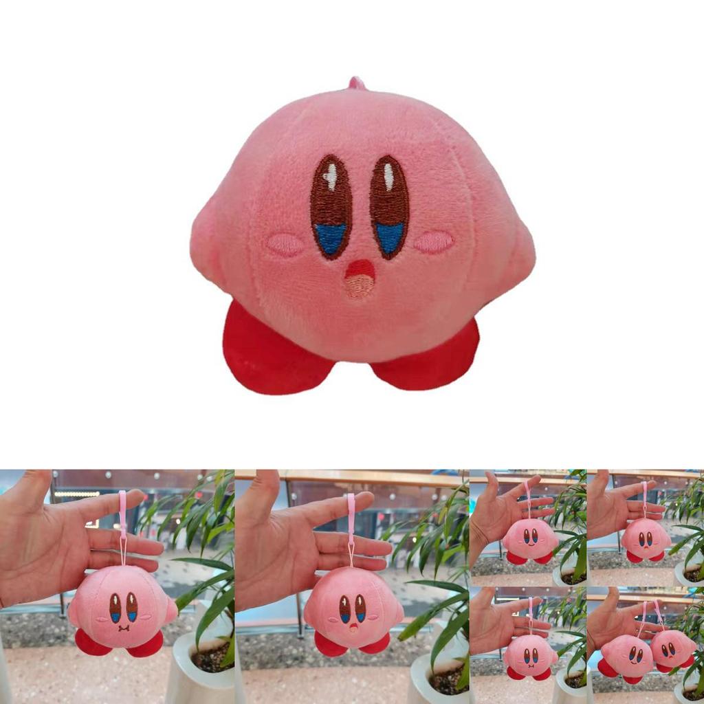 קירבי חמוד מצויר מחזיק מפתחות בובת קטיפה חיה חמודה תליון תיק קישוט 10 ס"מ צעצוע רך