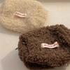 Cute Solid Color Fur Makeup Bag for Women Soft Travel Cosmetic Bag Organizer Case Young Lady Make Up Case Necessaries