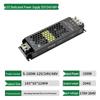 Ultra-thin LED Silent Power Supply, Black Obsidian, 60W-400W, 12V/24V/48V