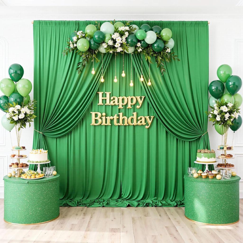 Wedding Stretch Fabric Rod Pocket Curtain for Scenic Decor