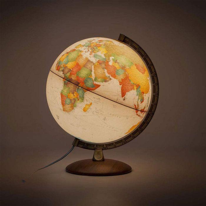 Globe Géographique Enfant - NOVA - 036PO12051 - 30 Cm - Avec Lumière Et Loupe