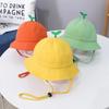 1-3Years Baby Sunshade Basin Cap Cute Little Grass Kids Fisherman Hats Solid Color Children Bucket Hat Boys Girls Outdoor Visors