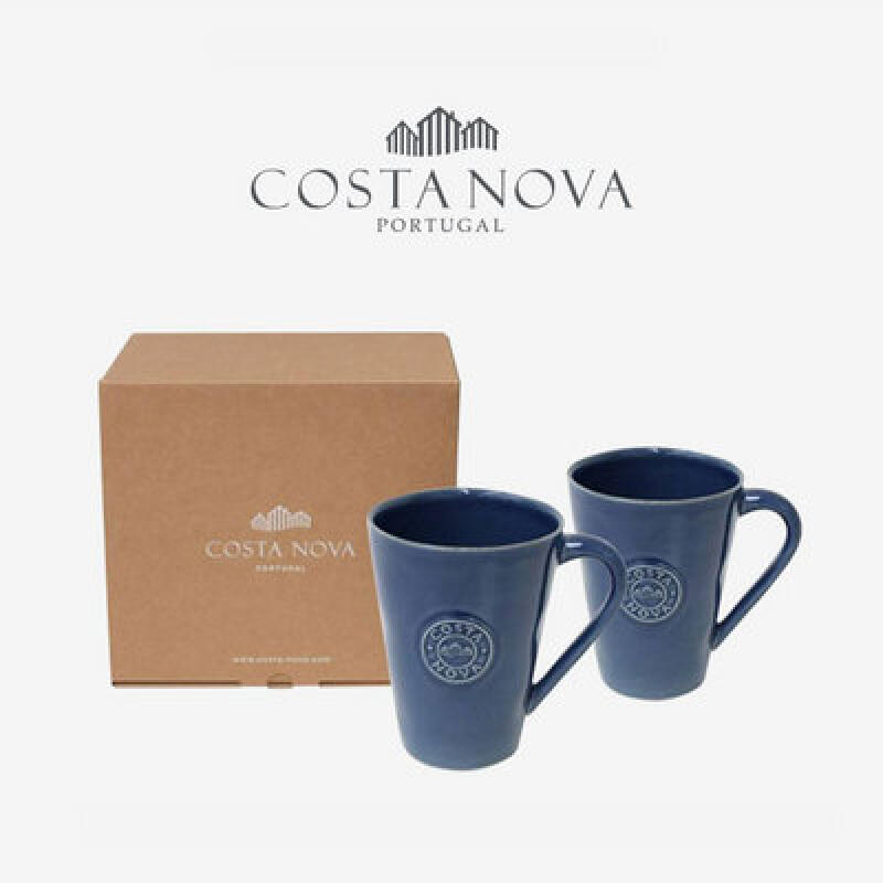 [Costa Nova] Nova 350ml Mug Gift Set (2 pieces) Aqua
