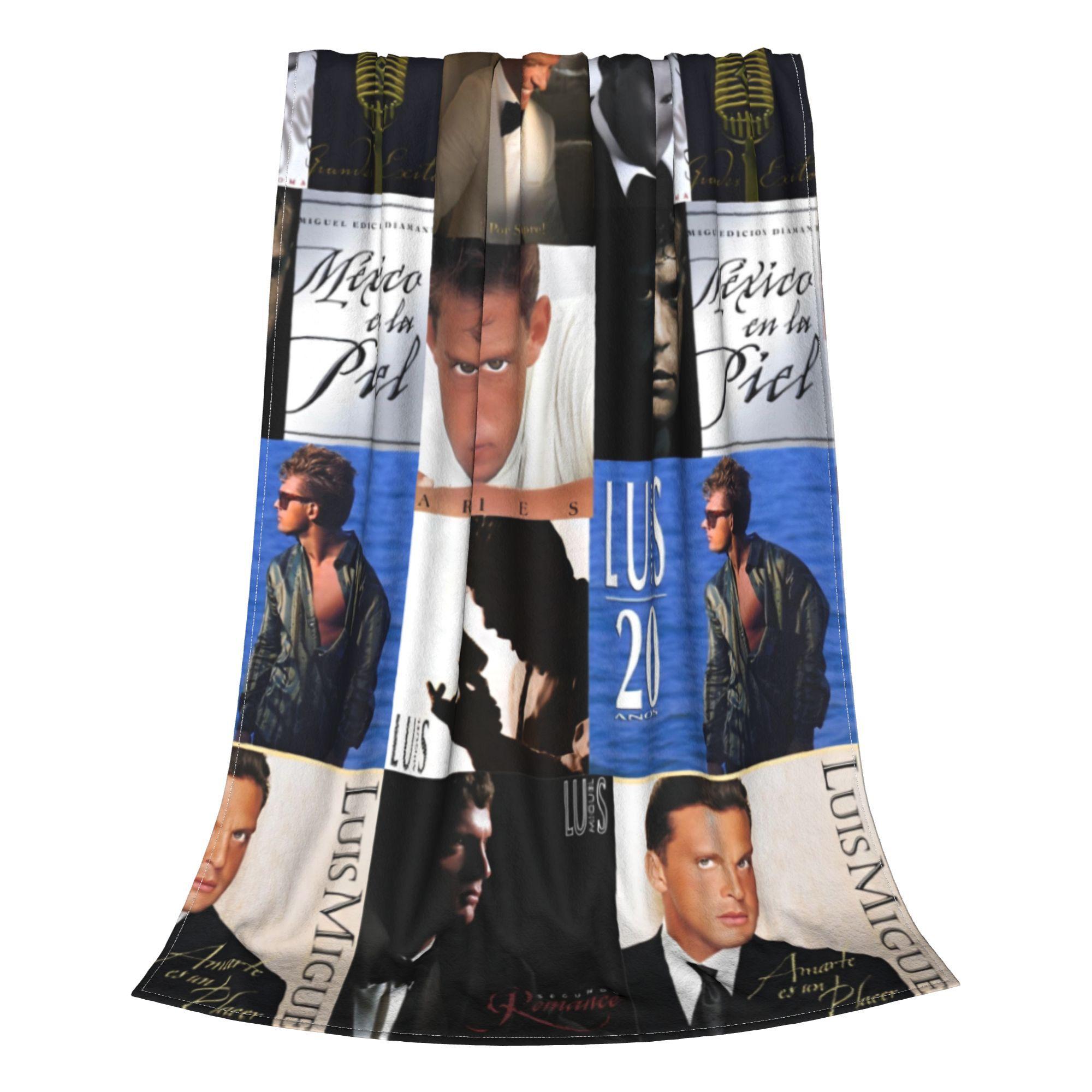Луис Мигель Мексиканский Певец Плед Коралловый Флис Плюшевый Все Сезоны Коллаж Y2K Live Ультра-Мягкий Плед Диван Офисное Одеяло 30x40in