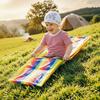 Waterproof Kids Grass Skiing Bag Foldable Rainbow Grass Dragging Mat  Cooperative Game