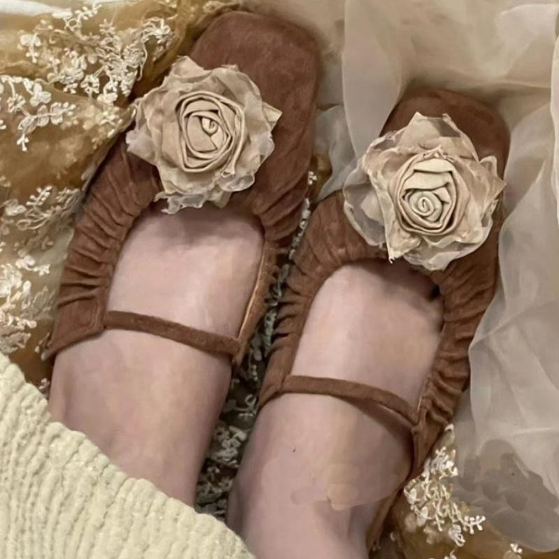 Fashion Women's Summer New Fashion Designer Flower Flat Comfort Mules Retro Square Toe Slip-on Outdoor Dress Party Women's Sandals