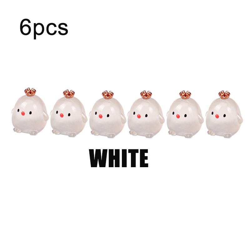 6PCS Driving Assistance Signs Luminous Chicken Safety Points Inside The Car ,Car Point Marking, Car Center Console Decoration