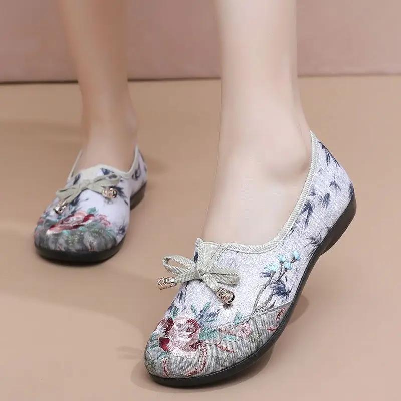 Fashion Embroidery Spring Autumn Woman Footwear Sale Offers Comfortable and Elegant Aesthetic Stylish New In Casual 39 Shoes for Women