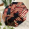 American Flag Fashionable Automatic Opening/Closing Folding Umbrella. Portable and Foldable, Ideal for Gift, Travel, and Daily Use