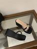 2026 Internet Celebrity Summer New Fashion Outer Wear Thick-soled Wedge Sandals Waterproof Table Women's Shoes Transparent High-heeled Cool Slippers